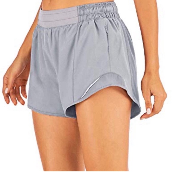 Lululemon Hotty Hot Gray Athletic Shorts - Picture 1 of 5